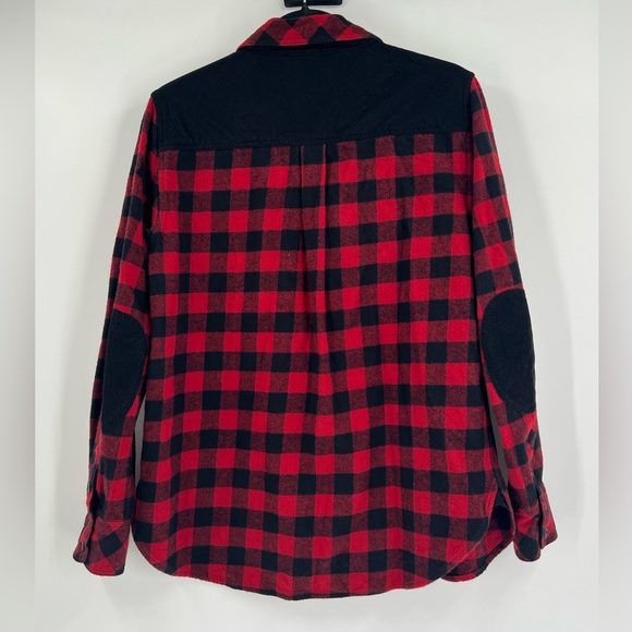 FAHERTY Women’s Daly Shirt Collins Plaid Red and Black Cotton Flannel Size Large - Picture 3 of 15